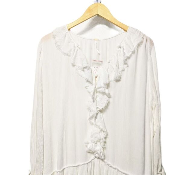 NWT FREE PEOPLE Sweet Darlin Maxi Dress Ivory M - Picture 3 of 10